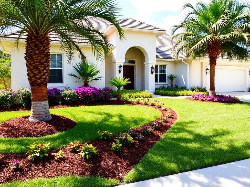 Front yard refresh with mulch & color beds